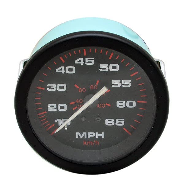 Teleflex Boat Speedometer Gauge 57900G | Amega Series 65 MPH 3 1/4 Inch