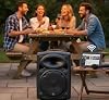 QTX | QRPA 8 Portable PA Speaker System with Bluetooth, TWS Stereo, UHF Wireless Microphone, USB/SD/FM Media Player, Rechargeable Battery, Trolley, Compact Wireless Amplifier for Events & Parties #1