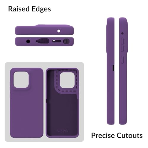 Image of SPRIG Compatible with Moto Edge 60 Stylus Premium SilkTone Back Cover Drop Tested Shock Proof Mobile Case for Men, Women, Boys and Girls with Camera Protection (Purple)