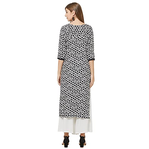 Image of GoSriKi Women's Multicolor Printed Straight Kurta - Pack of 2