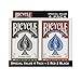 Bicycle Playing Cards 4 Pack, Standard Index Poker Size Decks in Red and Black for Poker, Blackjack, Rummy, Family Game Nights, and Classic Card Games, All Ages