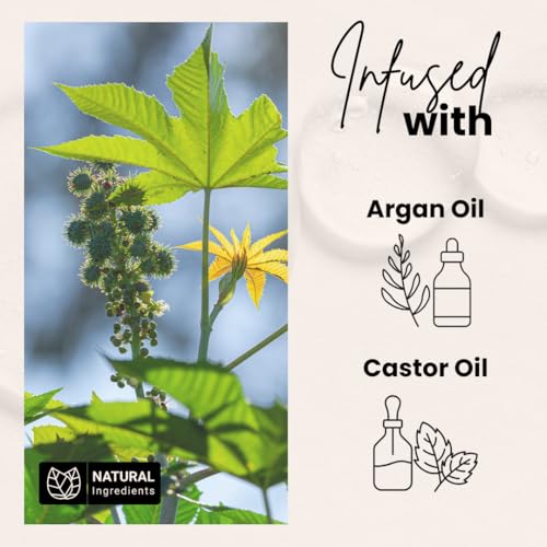 image for BASK & LATHER Strong Hold Edge Control Gel with Castor Oil, Non-Greasy