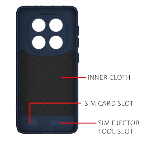 Image of Shockproof Case Compatible with Mi Redmi Note 15 5G | Full Camera Protection | TPU Flexible Back Cover for Mi Redmi Note 15 5G (Steel Blue)
