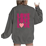 Pull en forme de cœur pour femme - Pull en forme de cœur pour femme - T-shirt pour la Saint-Valentin - Imprimé cœur - Vêtements de Saint-Valentin pour femme - Collants de Saint-Valentin - Legging cœur - Haut imprimé cœur - T-shirt pour la Saint-Valentin - T-shirt imprimé cœur - Pull pour femme - Imprimé cœur - Pull pour femme - Imprimé cœur - T-shirt à manches longues pour femme - Sweat à capuche pour femme - Saint-Valentin