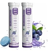 NAPSOMNIA Melatonin Effervescent Tablets (Blueberry, 30 Count) – Dissolvable Melatonin Capsules w...