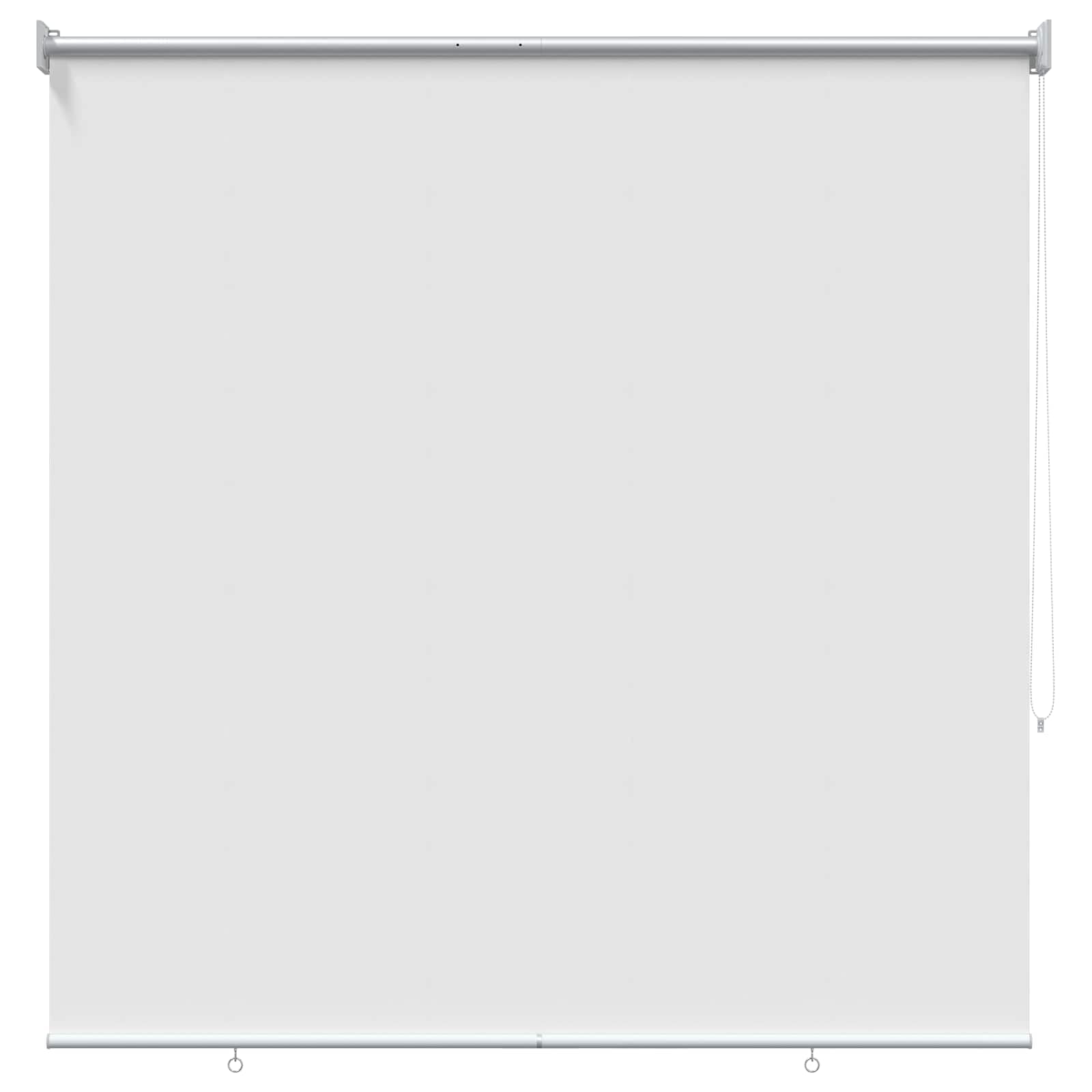 Tenda avvolgibile per esterni, UV, bianco, poliestere | Montaggio a parete o a soffitto, controllo termico, privacy, catena sinistra o destra
