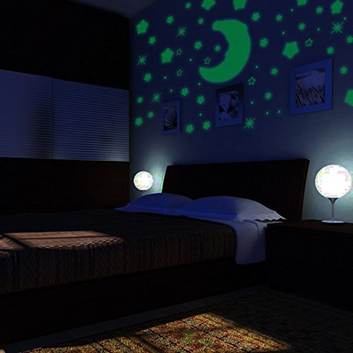 Anpro Stelle fluorescenti e luna, 521 pezzi