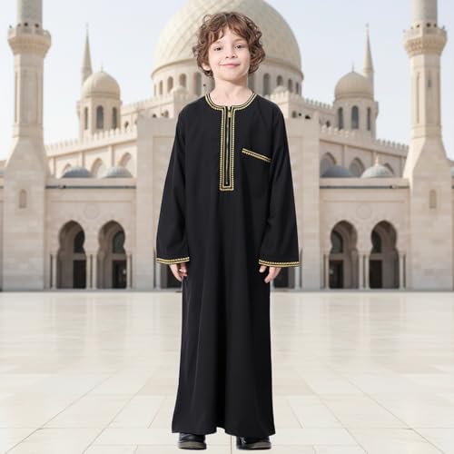Kurta dishdasha garçons : thobe ample pour prière sans gêne