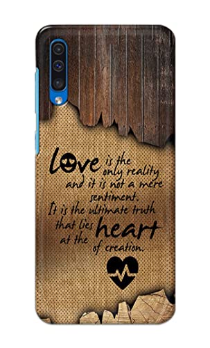 Image of PRINTFIDAA Love is The Only Reality and It is Not Mere Sentiment Printed Designer Hard Case for Samsung Galaxy A30s Back Cover -(e) RPM1010