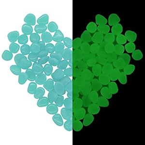 HMIEPRS Leuchtsteine Kieselsteine 1000 Stück Harz