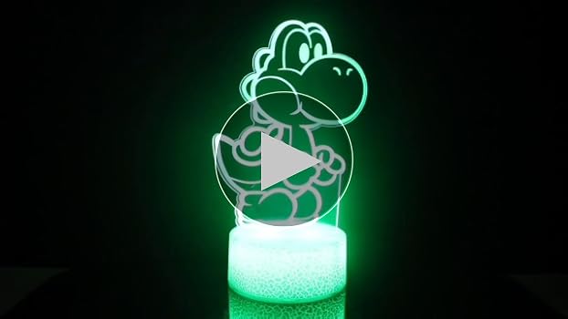 LEDERGO Yoshi Night Light 16 Colors Christmas Lighting Gift