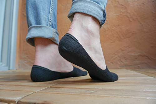 Men Cotton No Show Socks – Soft, Breathable Dress Socks with Cotton Fibers (Pack of 3 or 6-pairs).4