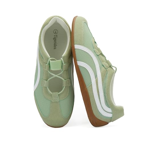 Tigeridea Mary Jane Sneakers for Women Casual Walking Tennis Fashion Shoes | Mary Jane Round Toe Slip-on Shoes, Soft Breathable Lining, Sturdy Rubber Sole, Retro Flat Sneakers for Daily & Ca
