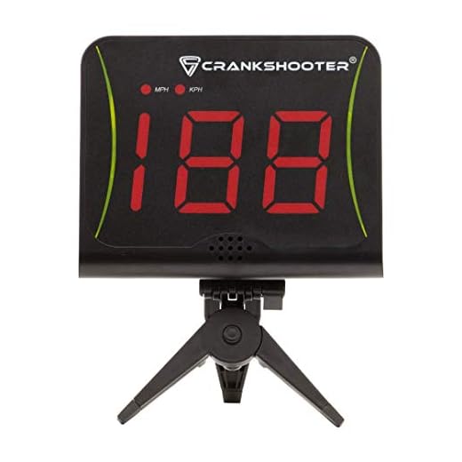 CRANKSHOOTER Radar - Shot Speed Radar with MPH and KPH Measurement - Free Standing Radar for Lacrosse, Baseball, Hockey, Soccer and More