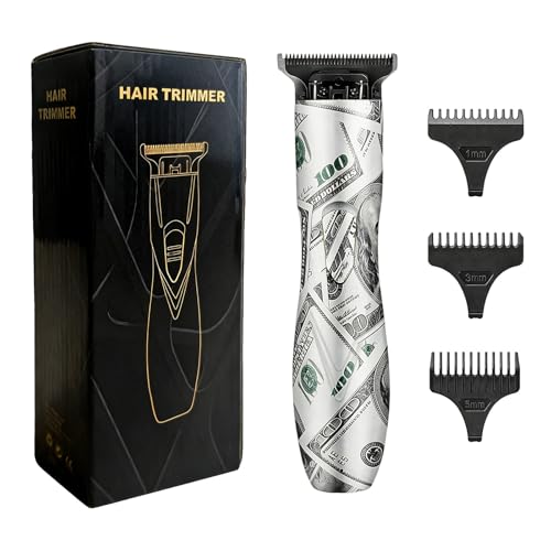 Image of Durable Men's Electric Hair Clipper Zero Gap T-Blade, Long Lasting Battery, Waterproof & Easy to Clean, Professional Trimmer for Salon & Home