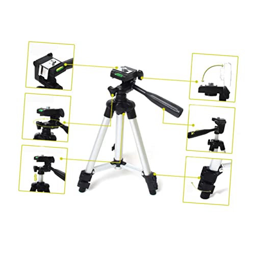 COLLBATH Tripode Ajustable De Secciones De Aluminio para Móvil Bolsa Compatible Cámara
