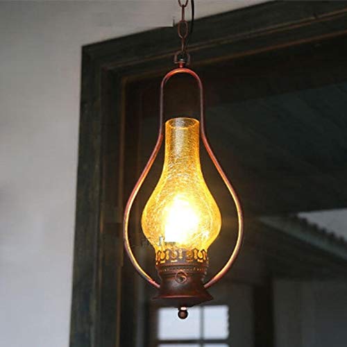 Lampe à kérosène en fer lustre classique pour intérieur et balcon