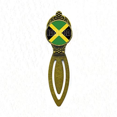 Marque-page drapeau Jamaïque vintage : signet rétro pour livre