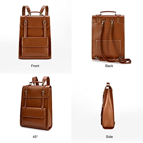 Mochila para laptop para mujer ECOSUSI vintage 15.6 pulgadas miniatura 6