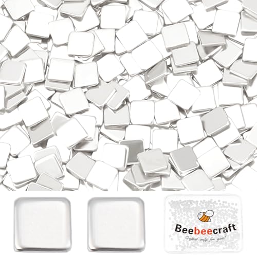 Image of Beebeecraft 1 Box 500Pcs Solder Chips Silver 2x2mm Easy Welding Soldering Precut Chips Tiny Square Low Temp for Jewelry Making Repair
