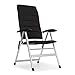 Produktbild blumfeldt Almagro Garden Chair Gartenstuhl - 6-Fach verstellbare Rückenlehne, Comfort Foam mit 2 cm Schaumstoffpolster, Beine aus Aluminium, zusammenfaltbar, schwarz