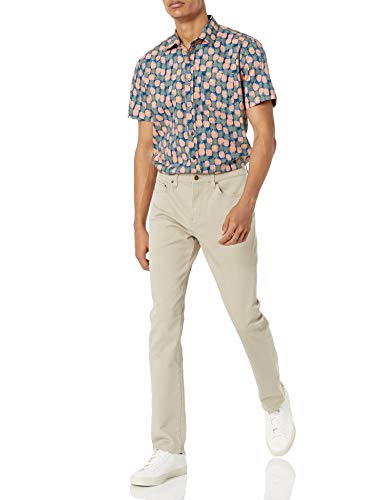Amazon Essentials Men's Regular-Fit Short-Sleeve Print Shirt