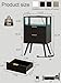 Leomonio Nightstand with Charging Station and LED Lights, Modern Bedside Table with 2 Storage Drawer and Open Wood Shelf for Bedroom and Small Spaces, Night Stand with Solid Wood Legs