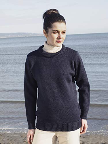 Aran Crafts Plain Crew Neck Sweater (100% Wool)4