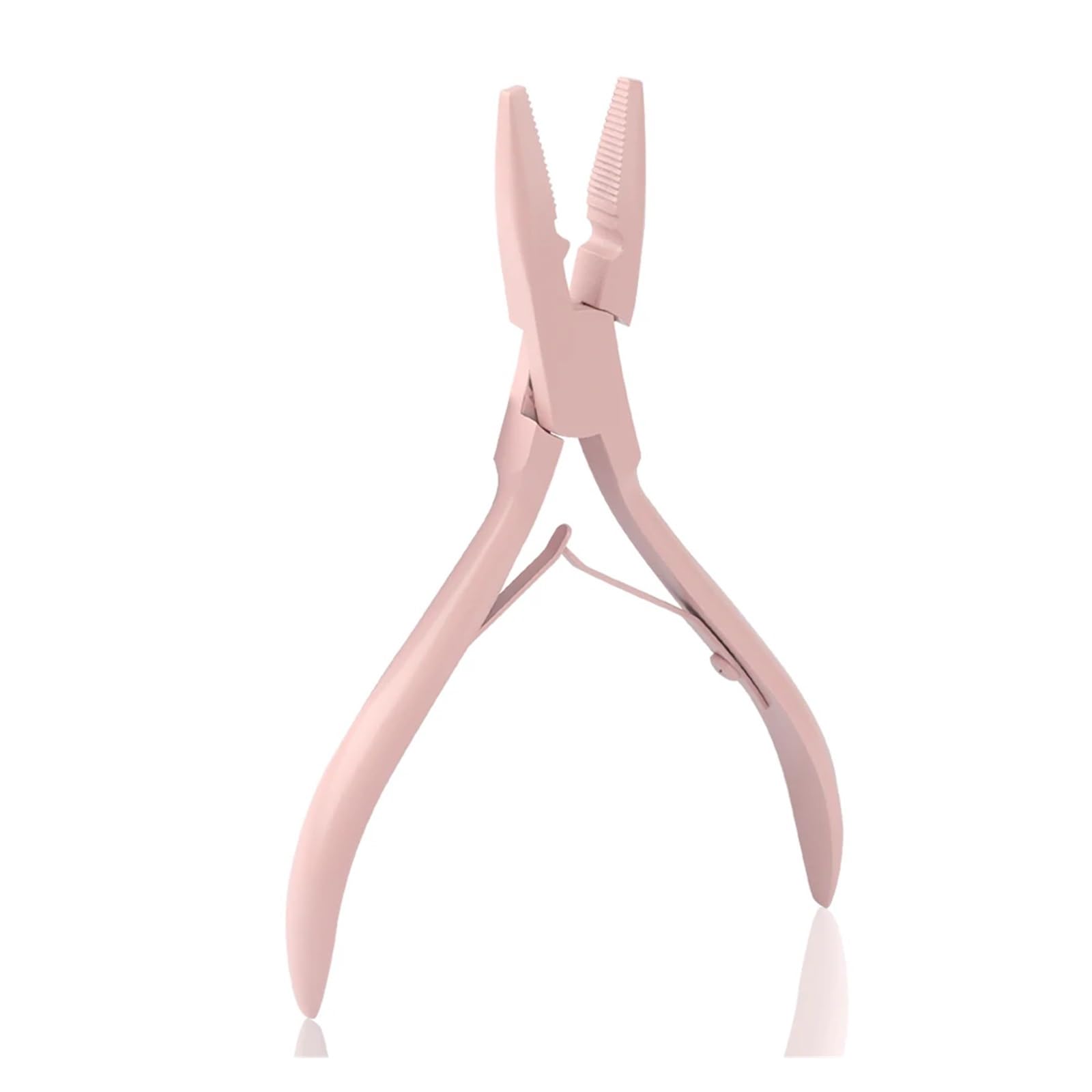 Jbjygsg E Weft Tool Micro Ring Application Pliers Tool Micro Beads Closer Stainless Steel Hair Xtension Pliers(E)