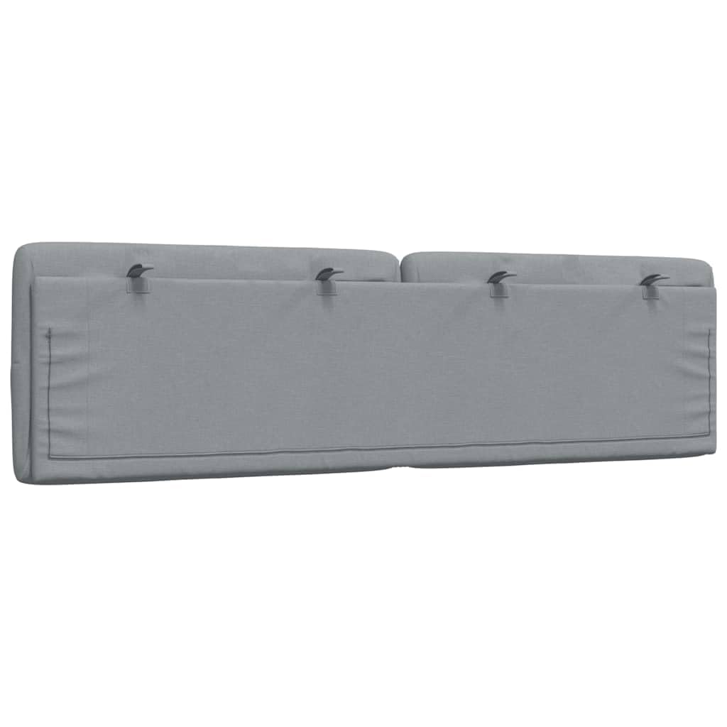 vidaXL Cabecero de Cama Acolchado Tela Gris Claro 180 cm