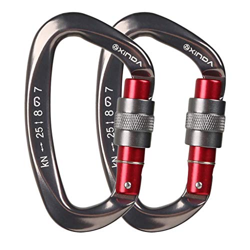 Flameer Estojo Resistente De Pouco Peso Do Mosquetão Do Fechamento De 2 - Gun Grey