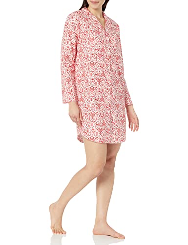 Image of Amazon Essentials Women's Woven Flannel Notch Collar Nightgown (Available in Plus Size)