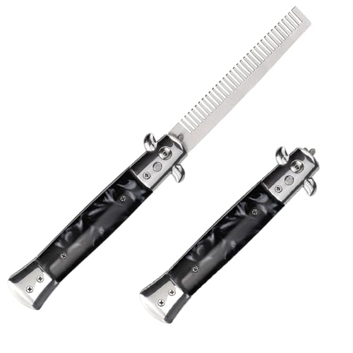 Peine Plegable de Acero Inoxidable DOERDO Butterfly miniatura 1