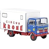 Mercedes-Benz LP 608 Koffer Circus Krone (blau/weiss) 1:87 Brekina