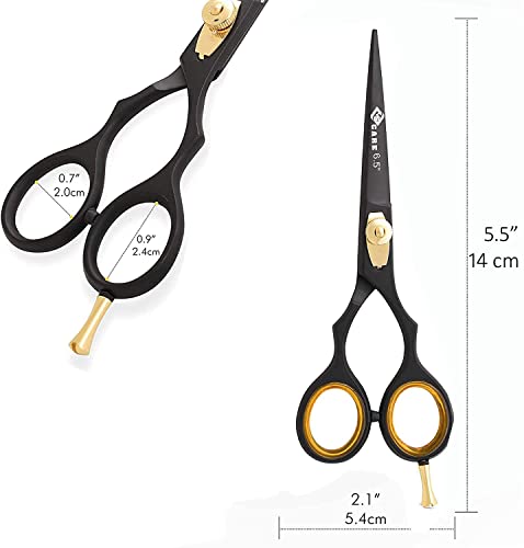 YSCARE Hairdressing Barber Hair Scissors for Hairdressers Barbers Stainless Steel Hair Cutting Shears - Image 4