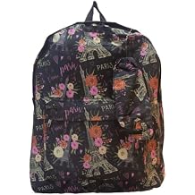 Backpack with Pattern Floral Paris