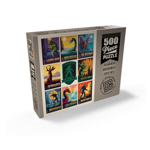 MyPuzzle Legends of The National Parks: Rompecabezas Premium de 500 Piezas para Adultos, Impresión Multi-Imagen Edición 1, Póster Vintage miniatura 2