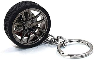 LivelyBuy Car Rim Wheel Keychain Tire with Brake Discs Keyring Miniature Fashion Decoration Pendant Accessary Souvenir Gift