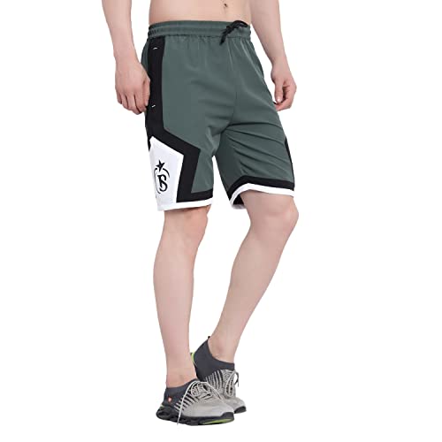 Image of BLUE STAR SHARK NS Lycra Sport Shorts for Men |Goa Shorts for Men | Running Shorts for Men | Regular Shorts for Men