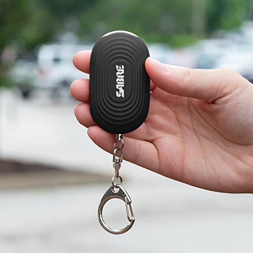 SABRE Alarme pessoal 2 em 1 com luz LED, sirene de segurança pessoal de 130 dB, gancho de pressão pa