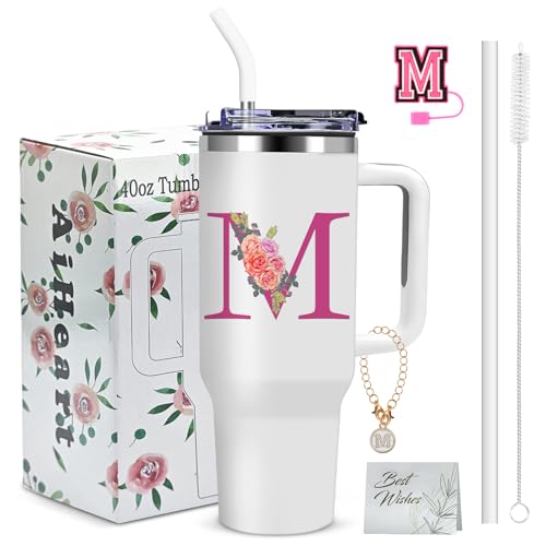 AiHeart 40oz Monogrammed Tumbler