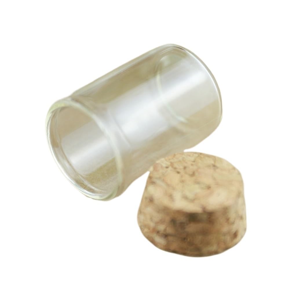 probówki z przezroczystego szkła, Szklane probówki z korkami, 50 sztuk, 30 x 40 mm, 15 ml do przechowywania i majsterkowania