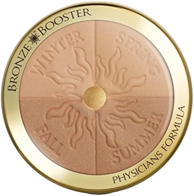 Physicians Formula Bronze Booster Glow-Boosting Season-to-Season Light-to-Medium Bronzer Makeup Powder, Dermatologist Approved