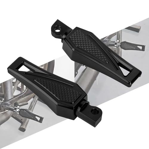 Repose-pieds pour Harley Davidson 1984-2025 en alu noir antidérapant