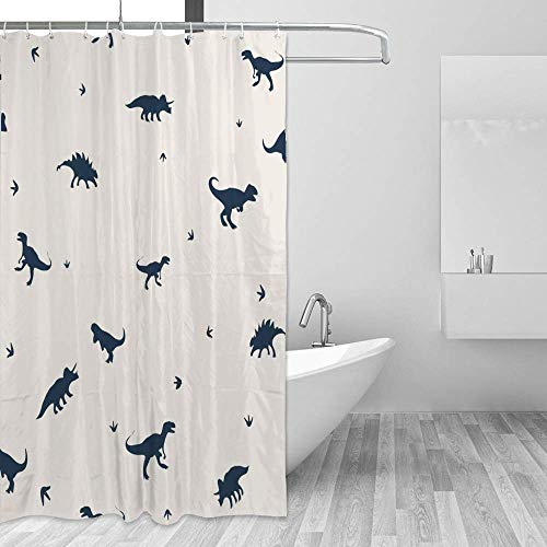 Rideau de douche dinosaure en polyester pour éviter les projections d'eau - 5