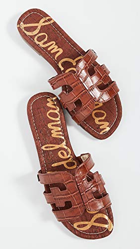Image of Sam Edelman Women's Bay Classic Slide Sandal, Warm Mahogany,8.5