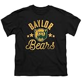 Baylor University Official Bears Unisex Youth T Shirt,Black, X-Large