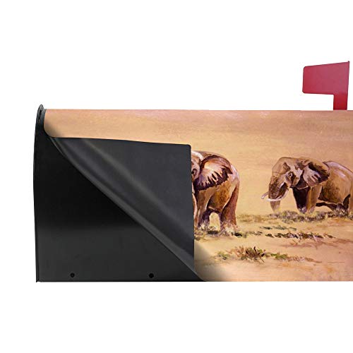 Couverture magnétique pour boîte aux lettres motif éléphant couleur - 4