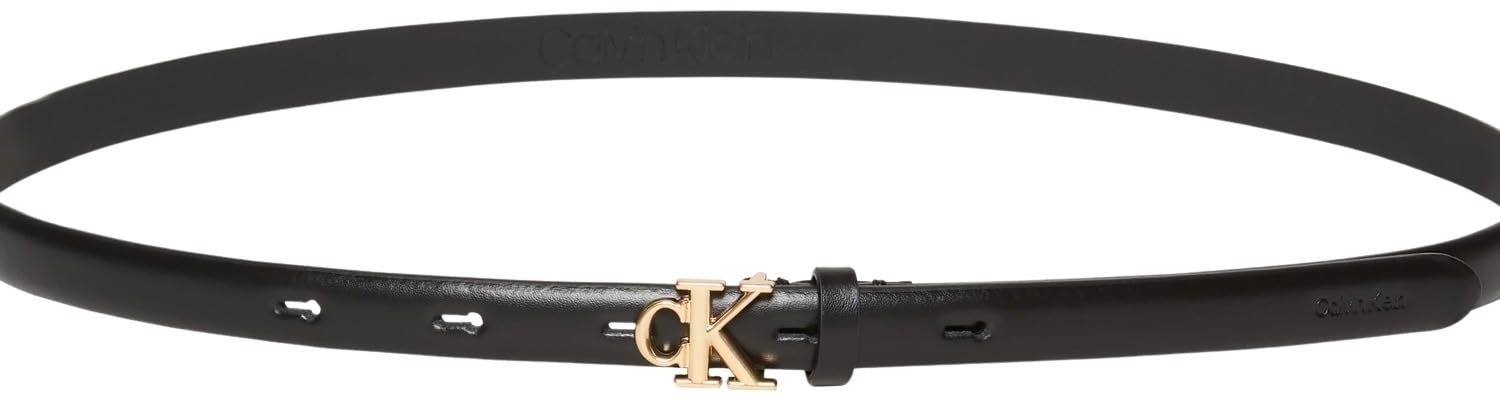Calvin Klein Ck Buckle 15mm Fixed Belt Lv04f7055g Cinturones Mujer (Pack de 1)
