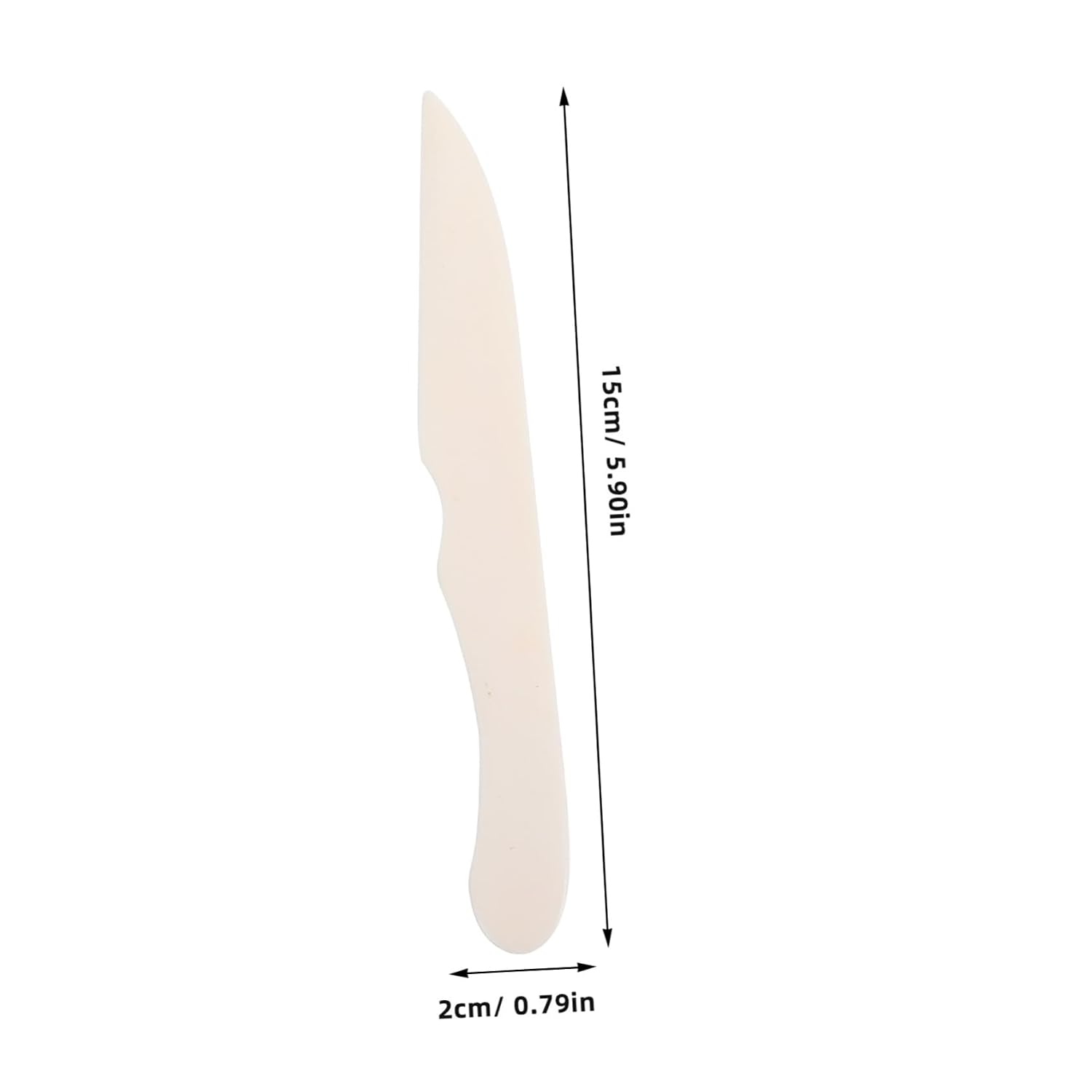 Luxshiny Bone Folder Crafting Scissors Genuine Cattle Bone for Scoring Creasing Paper Crafting Tool